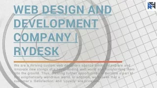 Web Design and Development Company | RYDesk