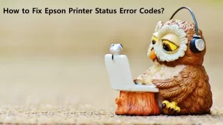 How to Fix Epson Printer Status Error Codes?