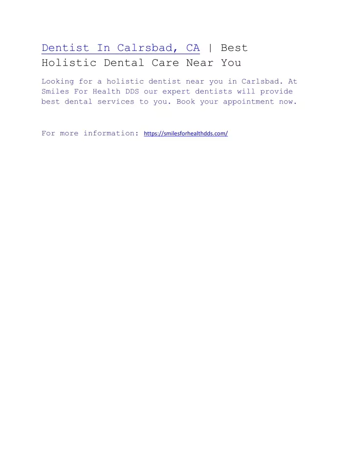 dentist in calrsbad ca best holistic dental care