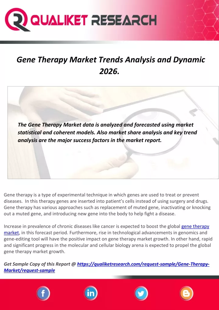 gene therapy market trends analysis and dynamic