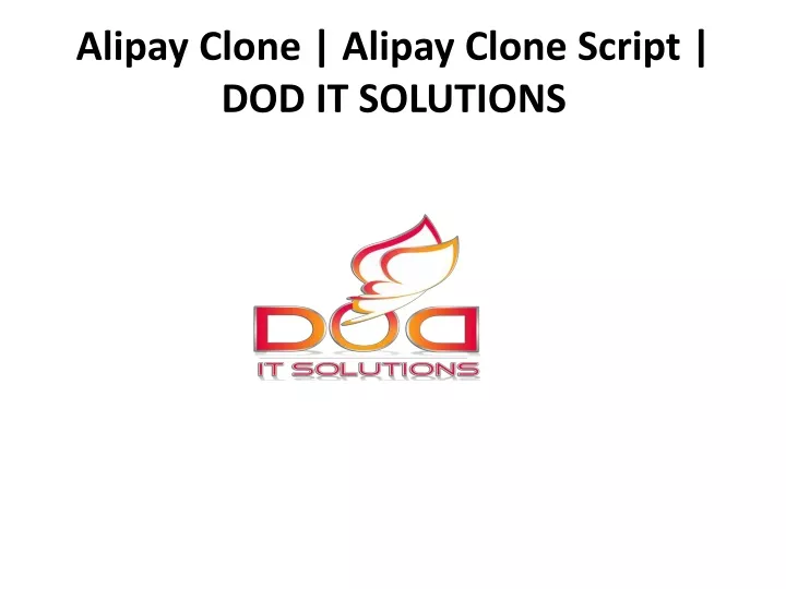 alipay clone alipay clone script dod it solutions