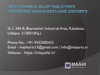 Best Marble Inlay Table Tops Exporter Maahi Arts and Exports
