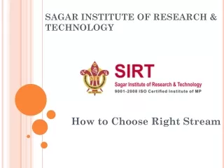 How to Choose Right Stream - SIRT College