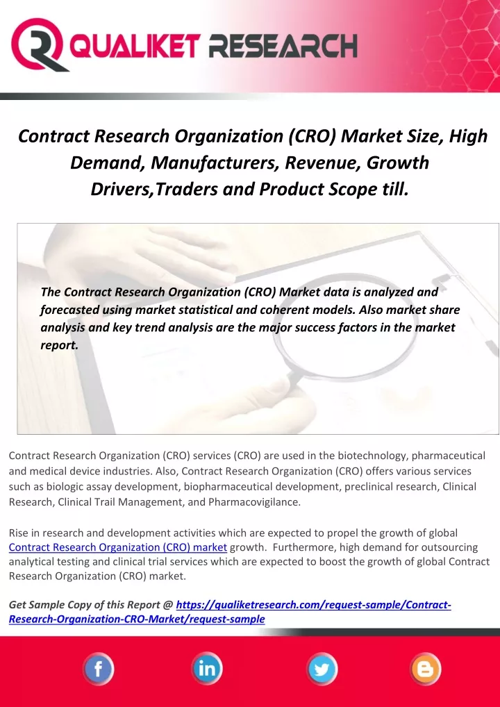 contract research organization cro market size