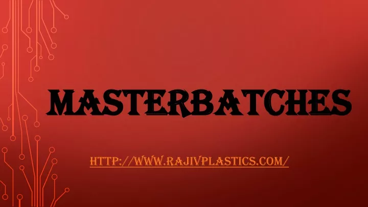 masterbatches