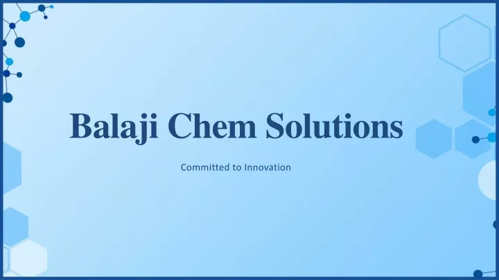balaji chem solutions