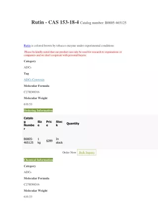 rutin cas 153 18 4 catalog number b0005 465125