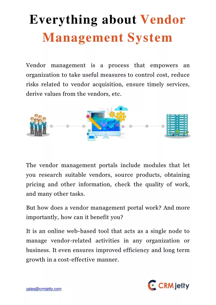 everything about vendor management system
