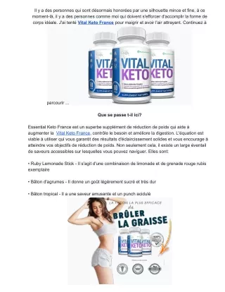 Vital Keto Reviews, Price, Side Effects & Ingredients