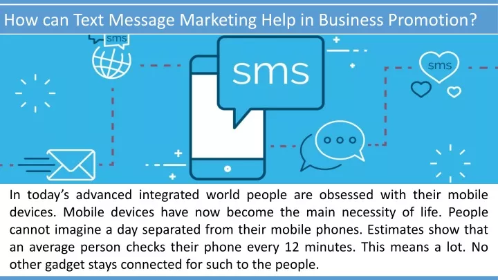 how can text message marketing help in business