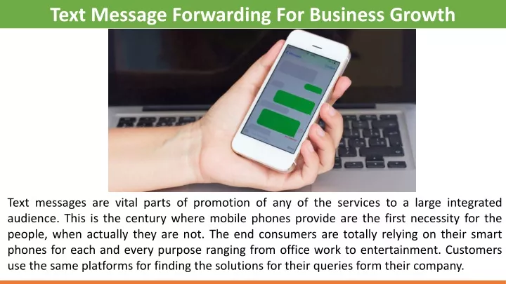 text message forwarding for business growth