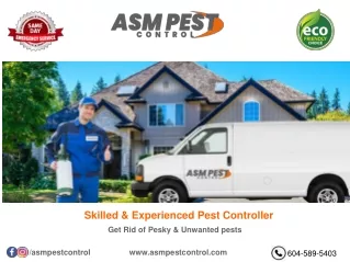 skilled experienced pest controller