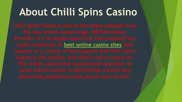 about chilli spins casino