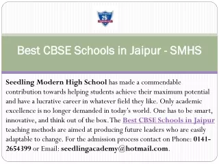 best cbse schools in jaipur smhs