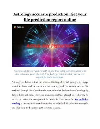 astrology accurate prediction get your life