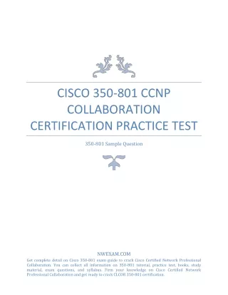 cisco 350 801 ccnp collaboration certification