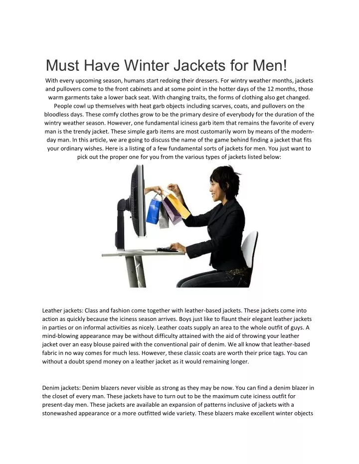 must have winter jackets for men