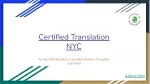 Certified Translation NYC