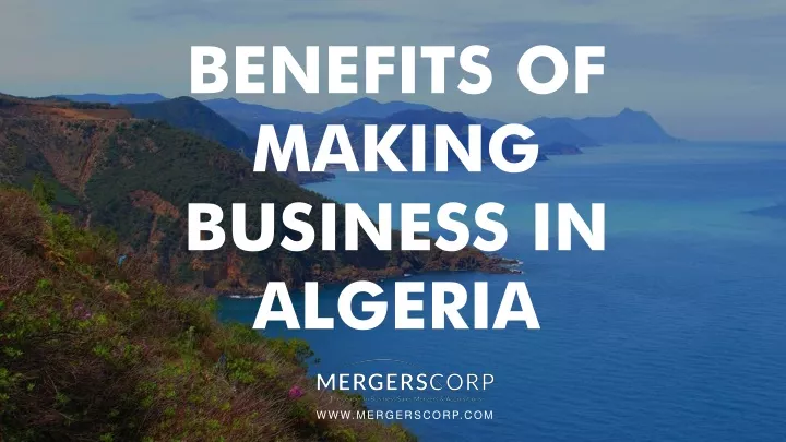 benefits of making business in algeria