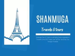 Shanmgua Travels and Tours Tirunelveli