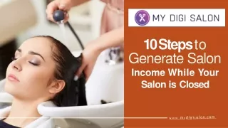 10 Steps to Generate Salon Income While Your Salon is Closed