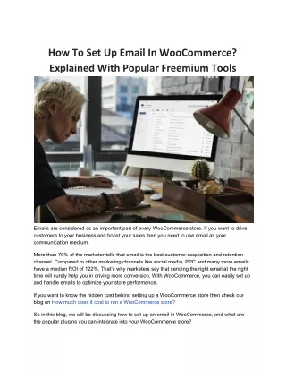 How To Set Up Email In WooCommerce? Explained With Popular Freemium Tools