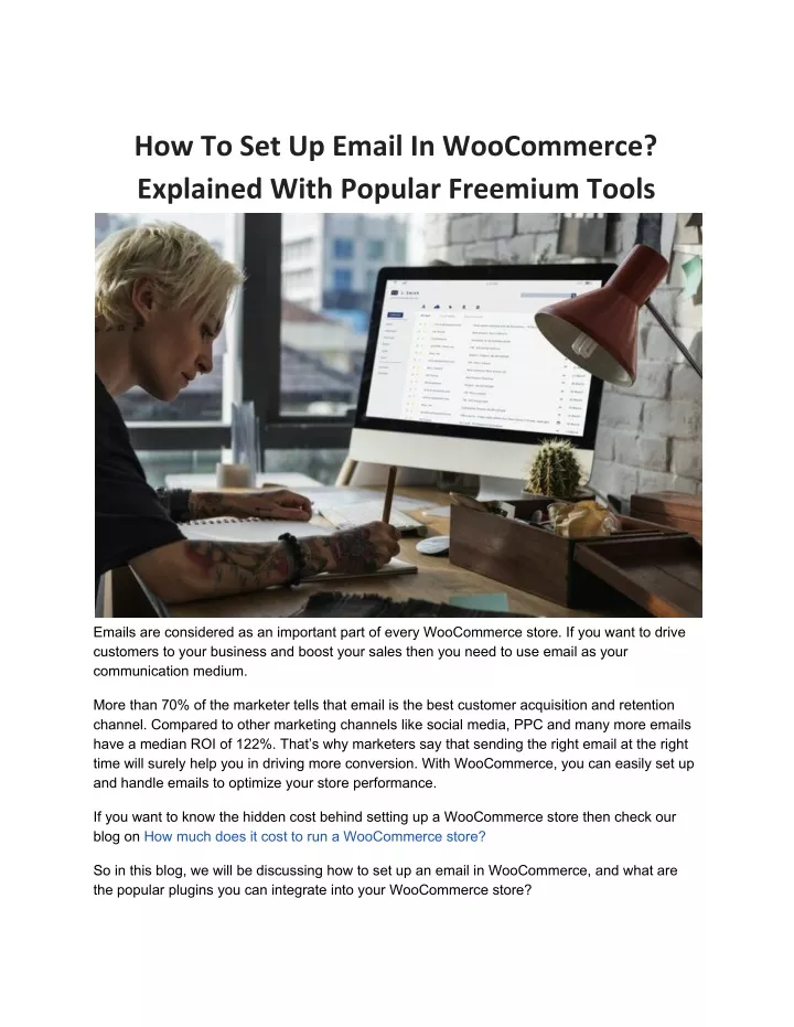 how to set up email in woocommerce explained with