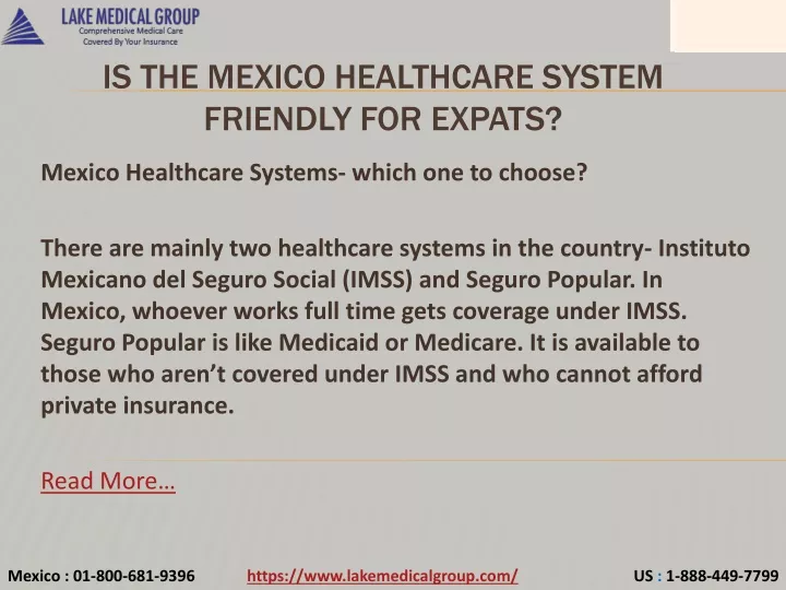 is the mexico healthcare system friendly for expats