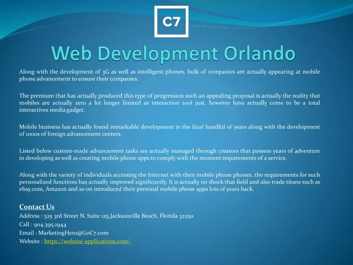 web development orlando