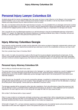 Injury Attorney Columbus Georgia near me