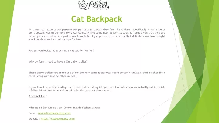 cat backpack