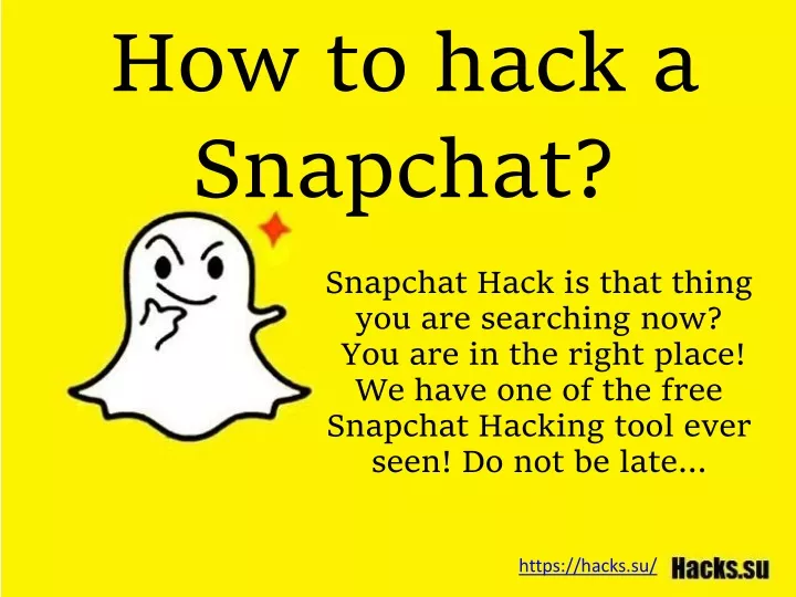 how to hack a snapchat
