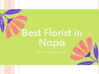 Best Florist in Napa