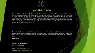 Acute Care