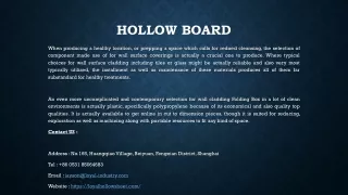 hollow board