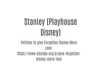 Stanley (Playhouse Disney)