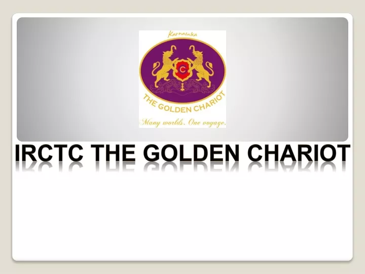 irctc the golden chariot