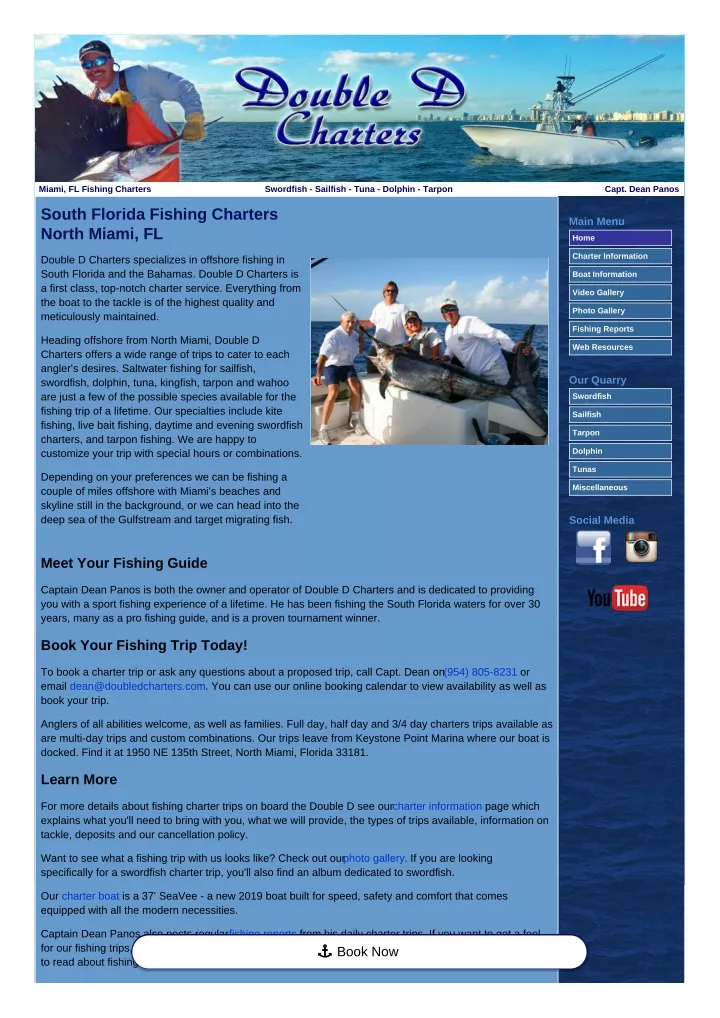 miami fl fishing charters