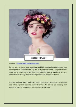 website https www dbackdrop com