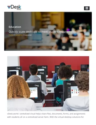 education quickly scale desktops to meet student