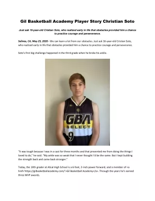 gil basketball academy player story christian soto