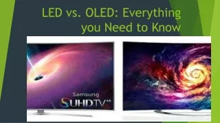 LED vs. OLED: Everything you Need to Know