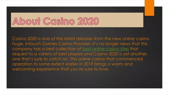 about casino 2020