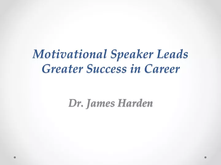 motivational speaker leads greater success in career