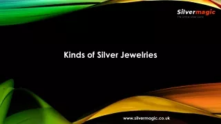 kinds of silver jewelries