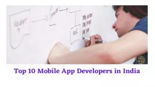 Top 10 Mobile App Developers in India