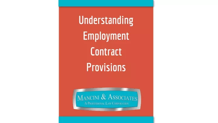understanding employment contract provisions