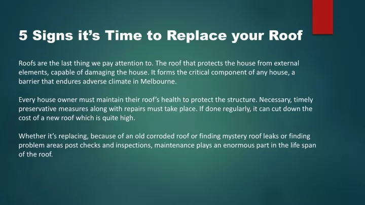 5 signs it s time to replace your roof