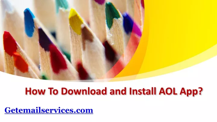 how to download and install aol app