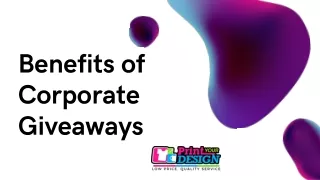 Benefits of Corporate giveaways